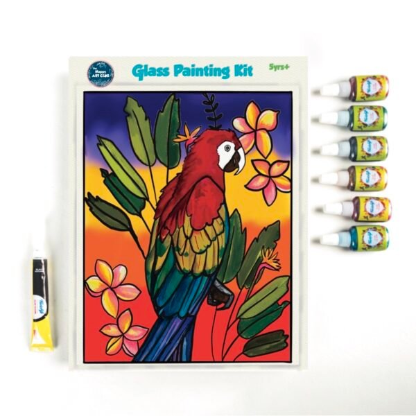 Glass Painting Kit - Tropical Parrot
