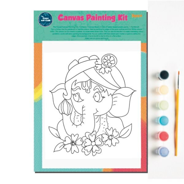 Canvas Painting Kit- Baby Ganesha
