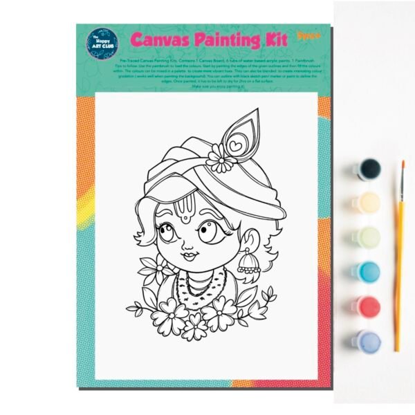 Canvas Painting Kit- Baby Krishna